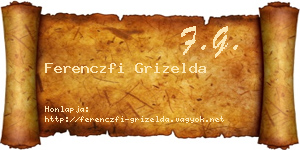 Ferenczfi Grizelda névjegykártya